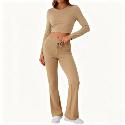 Women's Fall Casual Two-Piece Long-Sleeve Set