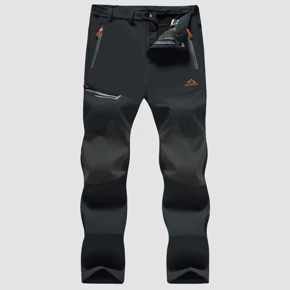 Men's Fleece-Lined Winter Ski Pants – Water-Resistant with 4 Zip Pockets