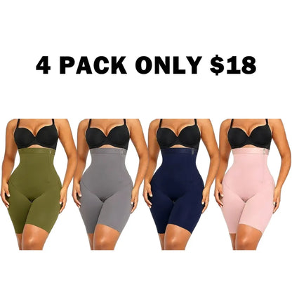 Shaping High-Rise Shorts Tummy Tucking Butt Lift