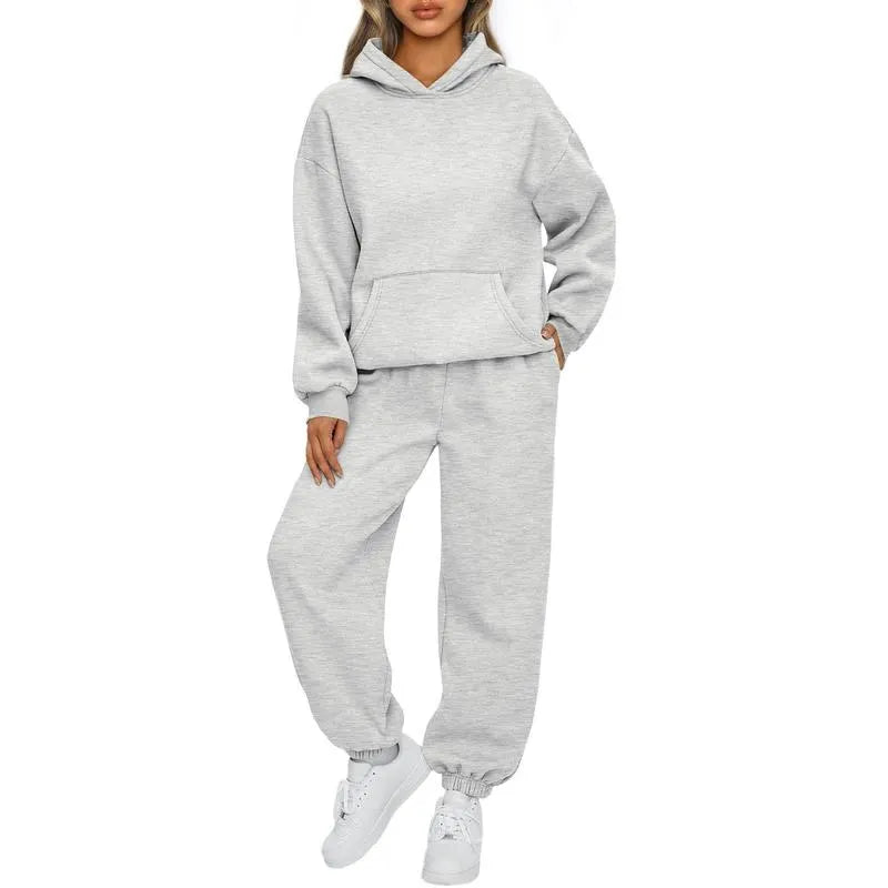 Womens 2 Piece Outfits Lounge Hoodie Sweatsuit