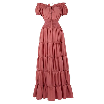 Women Medieval Irish Under Dress Retro Gown