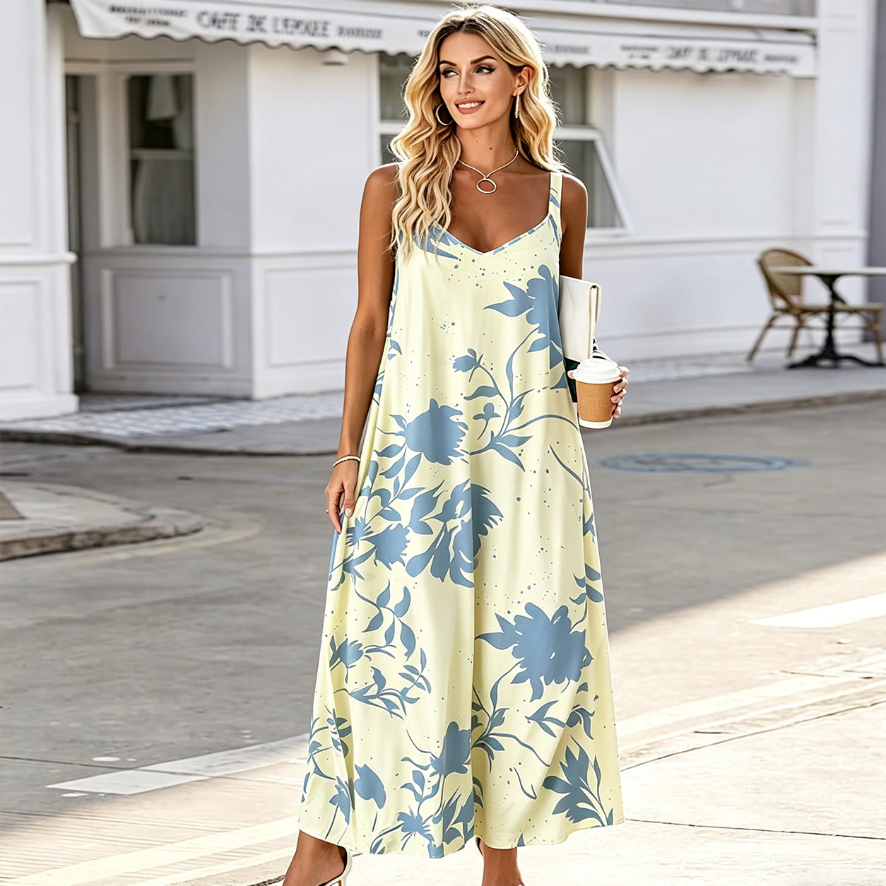 🔥Summer Sale🔥Boho Casual Loose Cami Dress