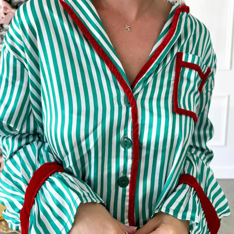 Striped Pajama Set