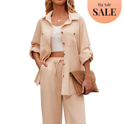 Women 2 Piece Linen Sets