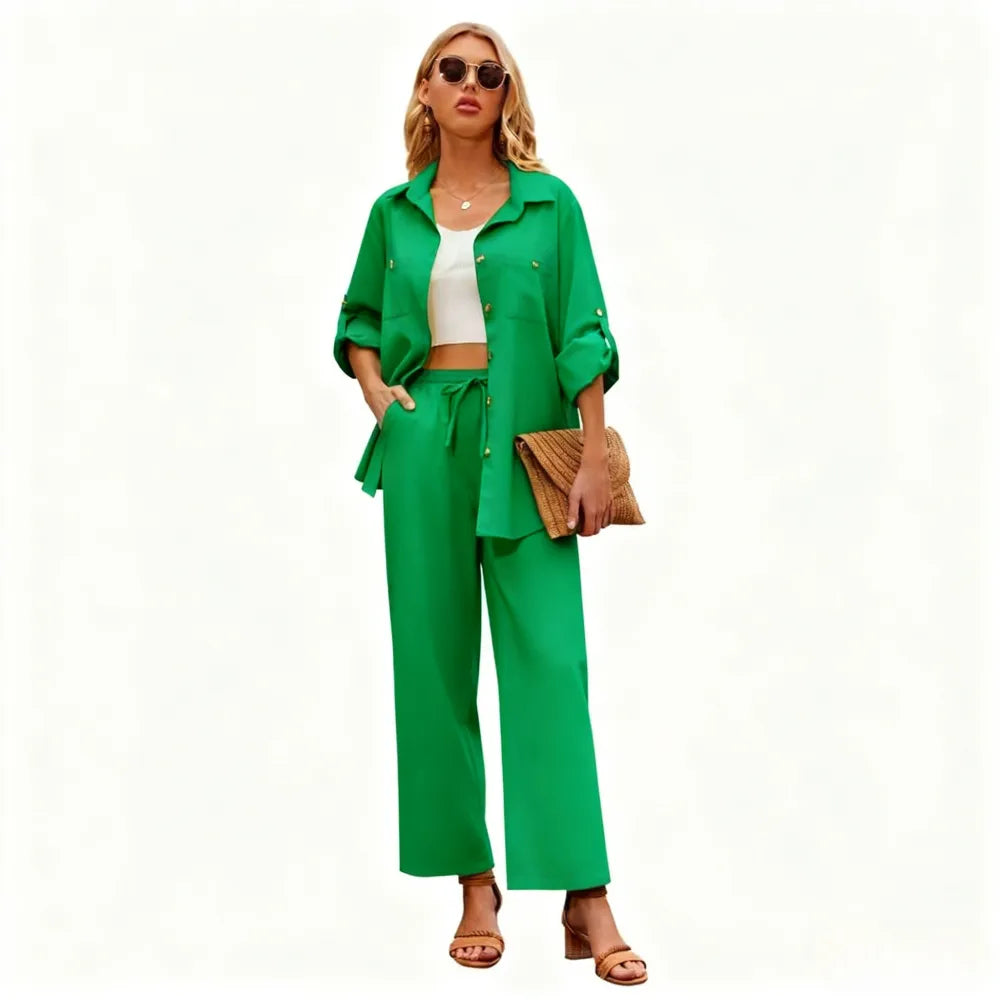 Women 2 Piece Linen Sets
