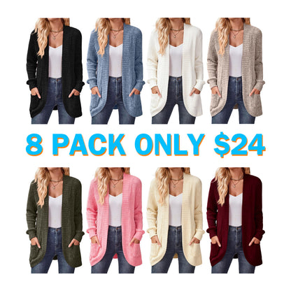 Womens Long Cardigan Lightweight Sweater