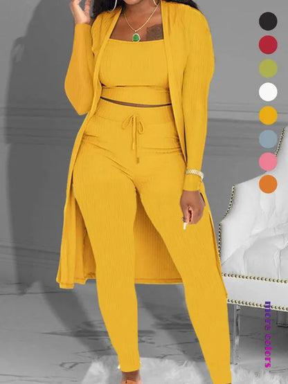 Women's Plain Long Sleeve Open Front Cardigan