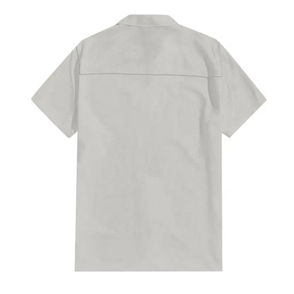 Classic Beach Men Polo Shirt Collar Short Sleeved Work Shirts for Men