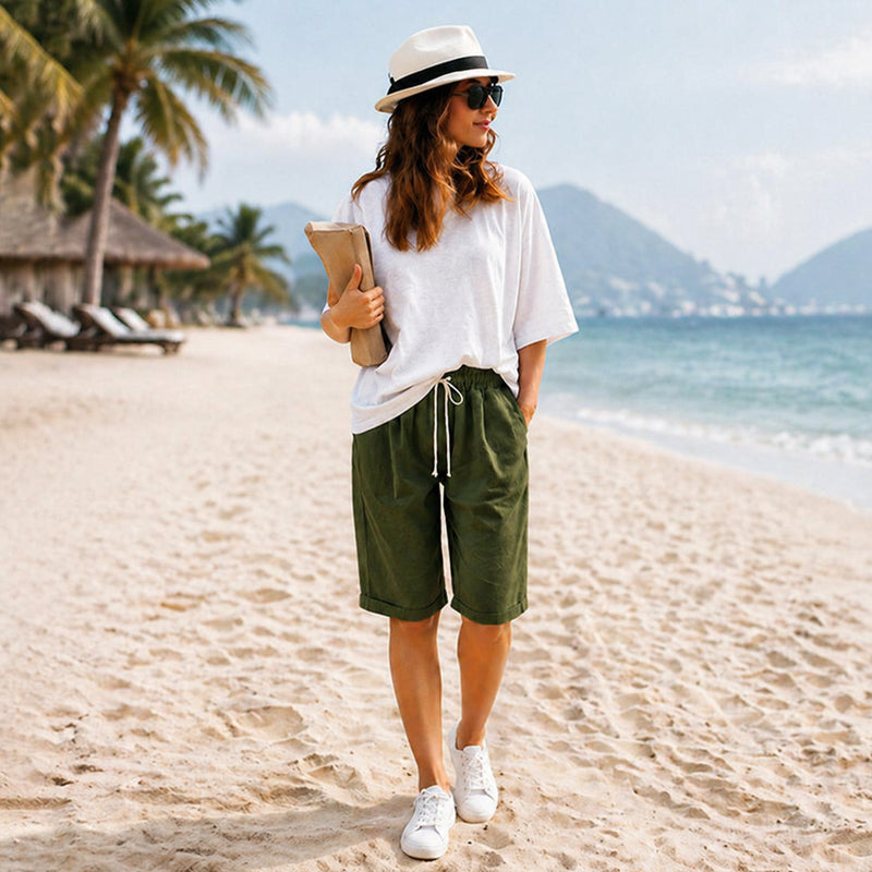 (🔥Summer Hot Sale -78% OFF🔥)Elastic Waist Casual Comfy Summer Shorts