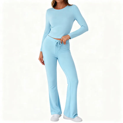 Women's Fall Casual Two-Piece Long-Sleeve Set