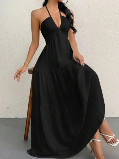Women's Plain Dress, Summer Clothes Women, Casual Basic Loose Fit Sleeveless Dress for Beach Holiday Vacation
