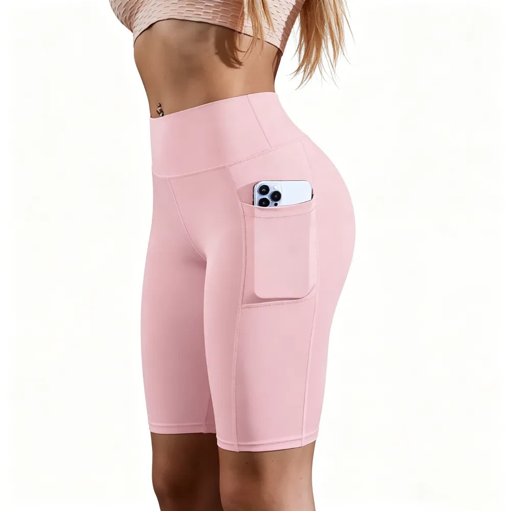 High Waist Athletic Yoga Shorts