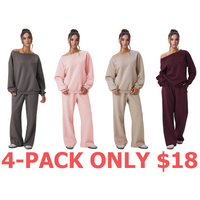4-Pack (Grey,Pink,Taupe,Plum)