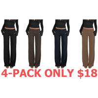 4-Pack (Black,Brown,Navy Blue,Dark Gray)