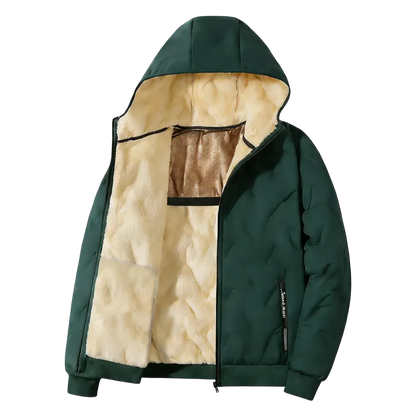 Men's Winter Warm Jacket with Fleece Lining Regular Fit