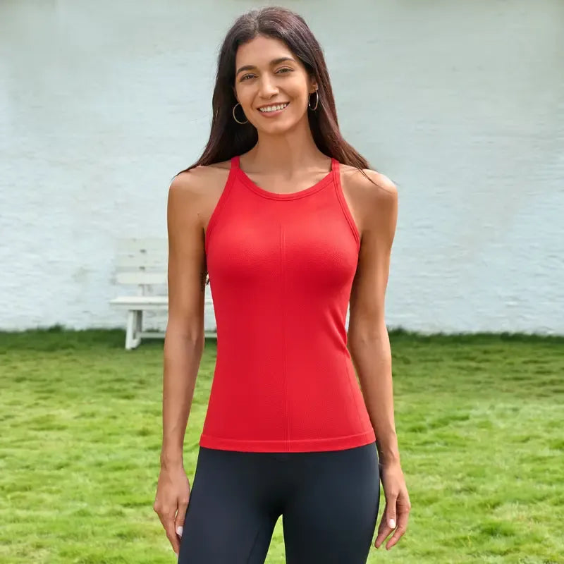 Women'S Sports Vest With Built-In Bra