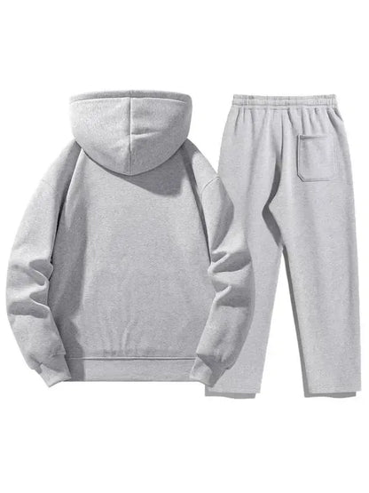 Men’s Casual Hoodie & Jogger Set – Two-Piece Daily Outfit