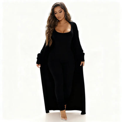 Cozy 2 Piece Ensemble Jumpsuit Sta