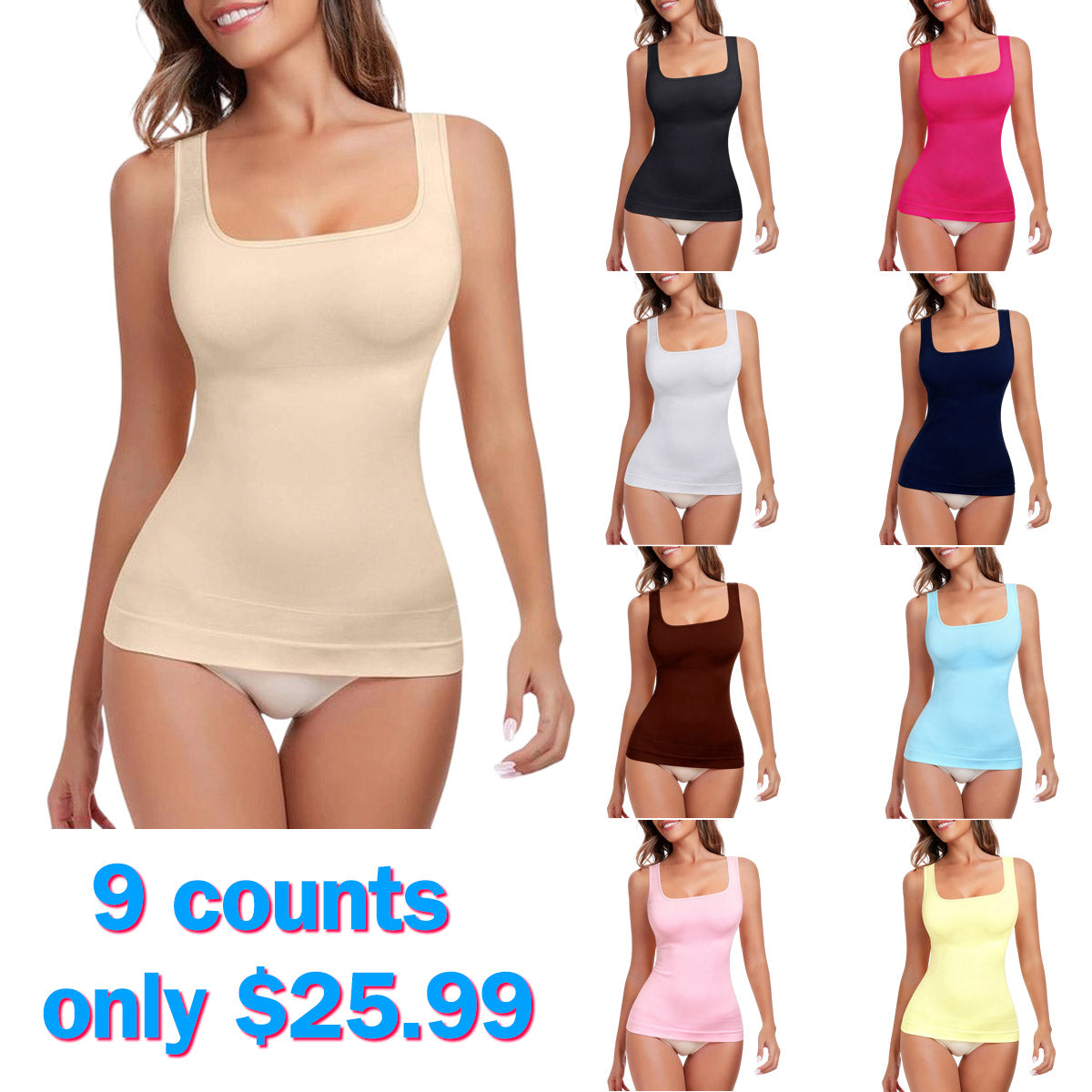 Women's Tummy Control Shapewear Tank Tops
