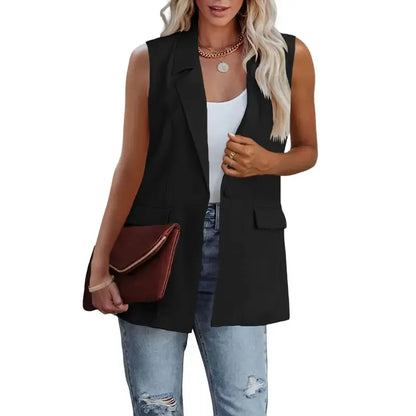 Women's Sleeveless Blazer Vest