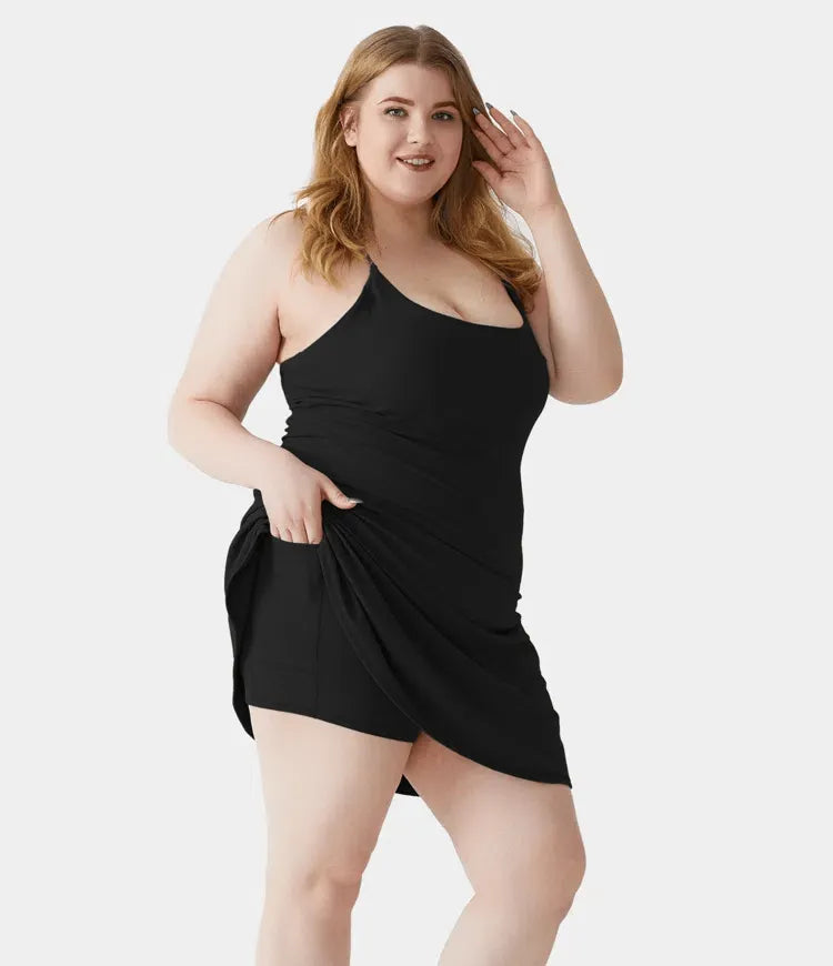 Plush Backless Active Dress-Easy Peezy