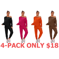 4-Pack (Black,Rose,Orange,Brown)
