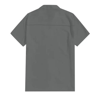Classic Beach Men Polo Shirt Collar Short Sleeved Work Shirts for Men