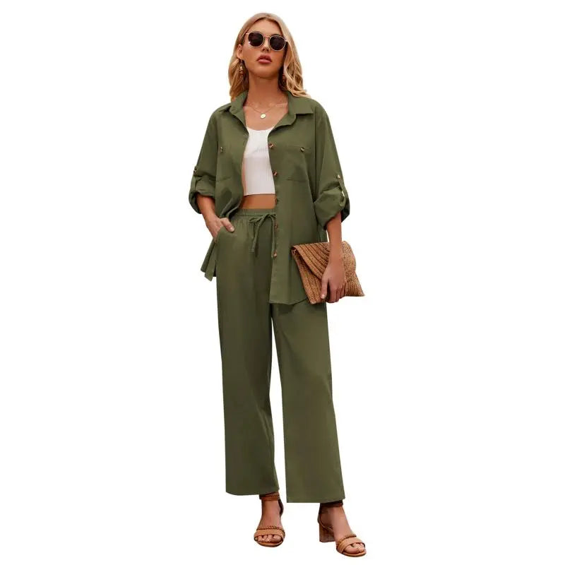 Women 2 Piece Linen Sets