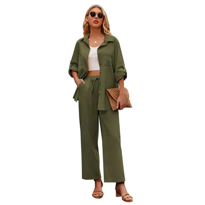 Women 2 Piece Linen Sets