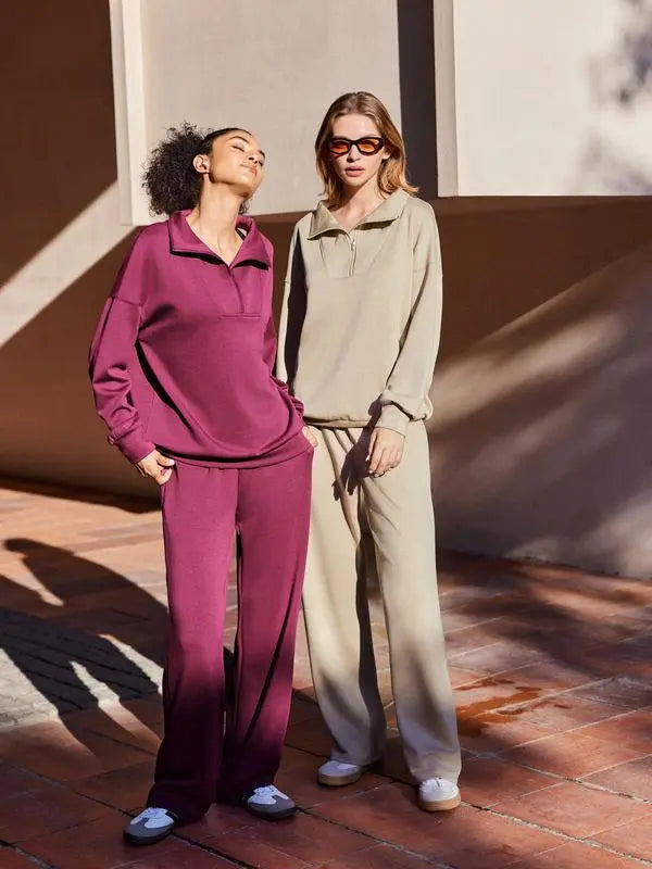 Women's Two-Piece Sports Set Long-Sleeved