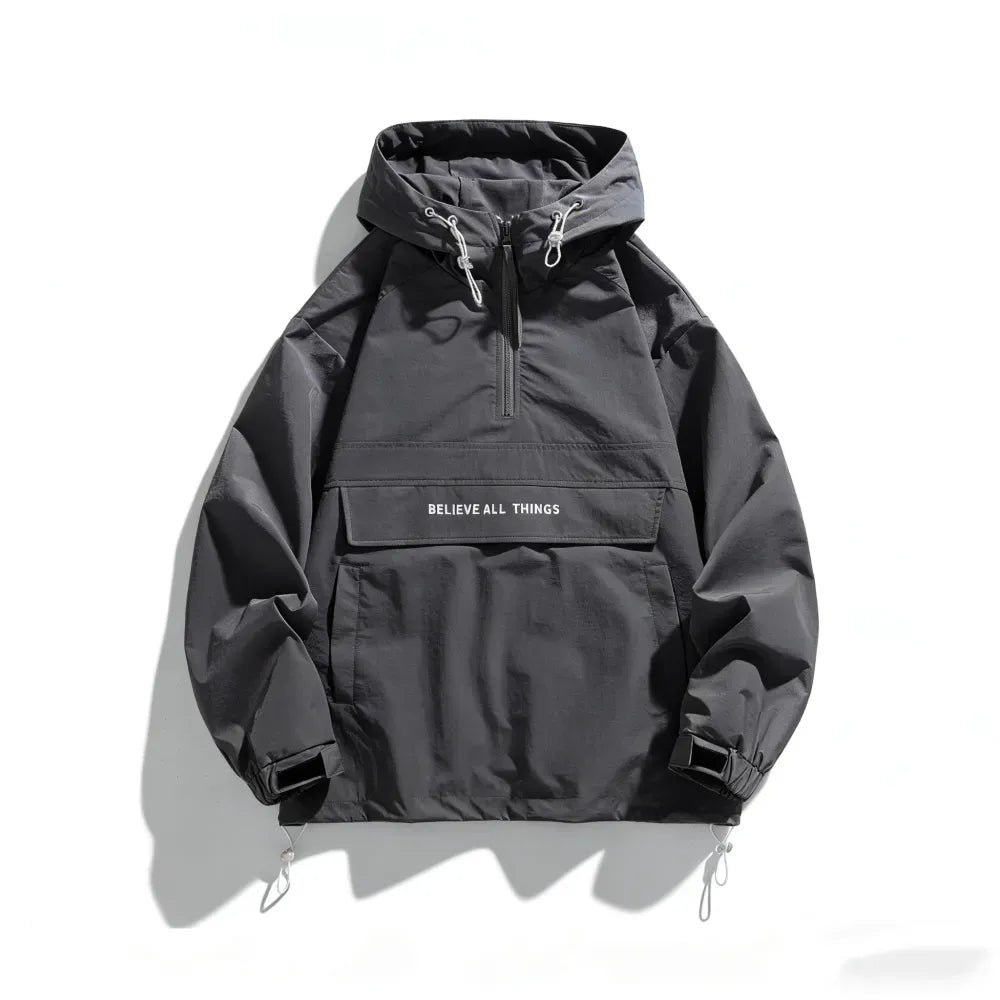 Men's Half Zip Windbreaker Jacket