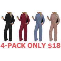 4-Pack (Black,Wine,Grey Blue,Pink Coffee)