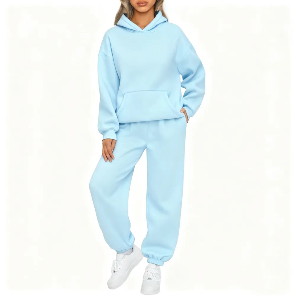 Womens 2 Piece Outfits Lounge Hoodie Sweatsuit