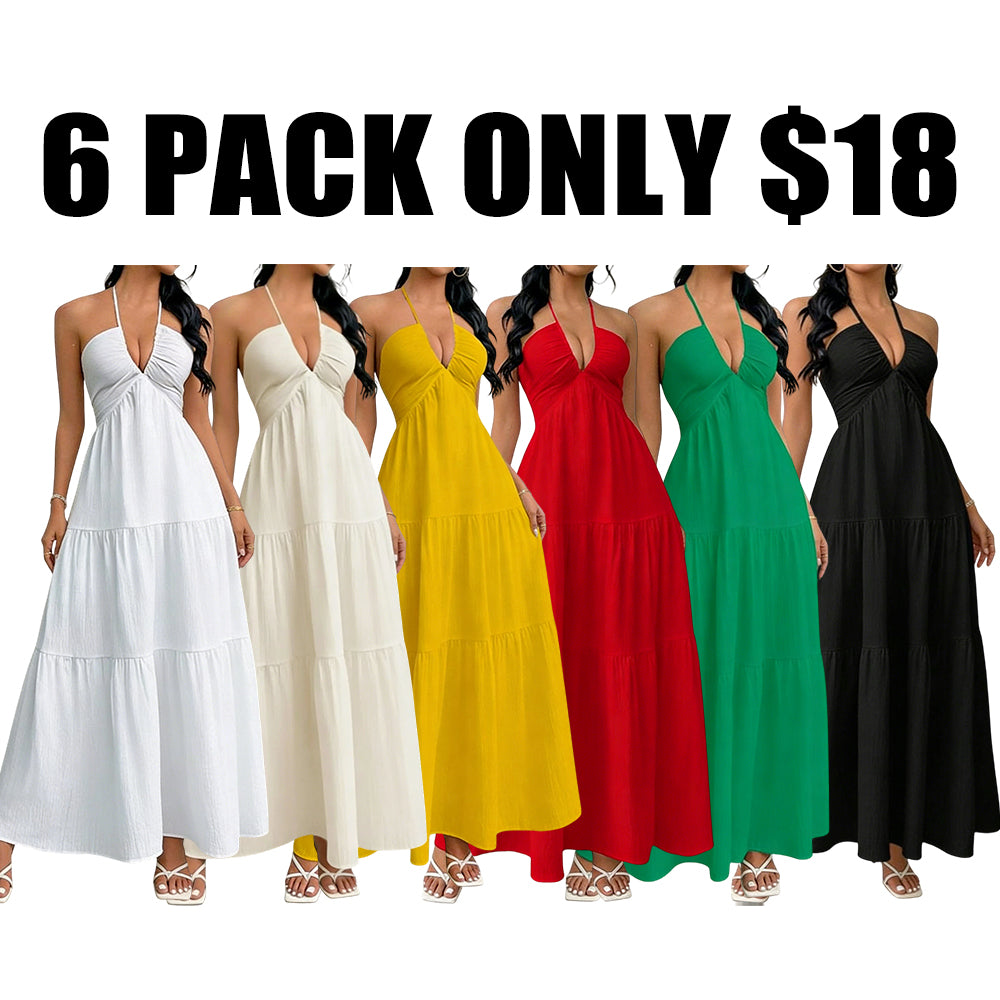 Women's Plain Dress, Summer Clothes Women, Casual Basic Loose Fit Sleeveless Dress for Beach Holiday Vacation