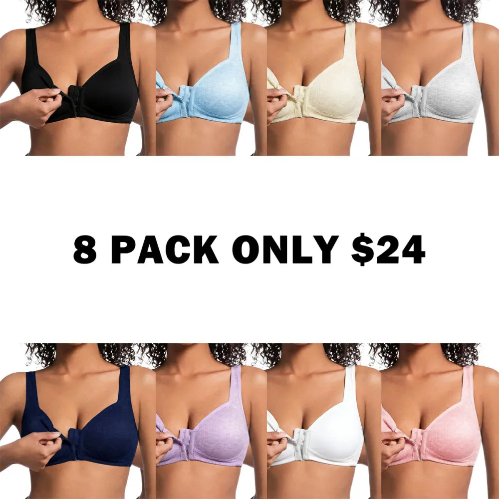 Adjustable Front Closure Push-Up Bra