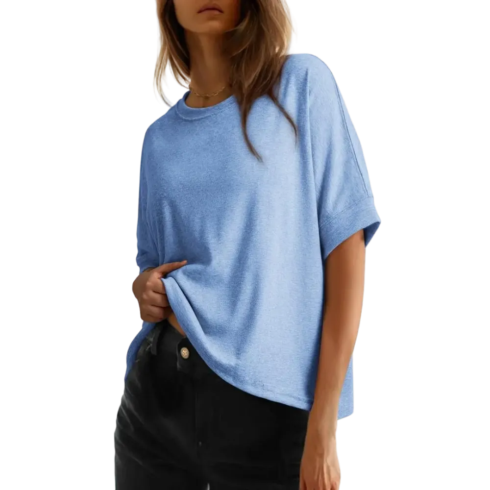 🔥Women'S Tops For Women 2026 Loose Oversized Basic Tee Comfortable Soft Fabric Flattering Fit