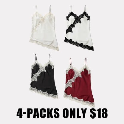 Lace Trim Satin Camisole