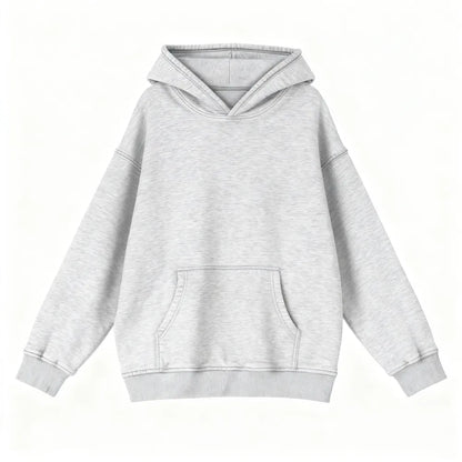 Unisex Casual Oversized Acid Wash Tops Hoodie Pullover