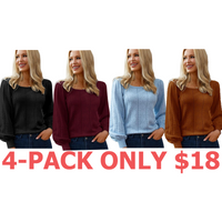 4-Pack (Black,Burgundy,Baby Blue,Caramel)