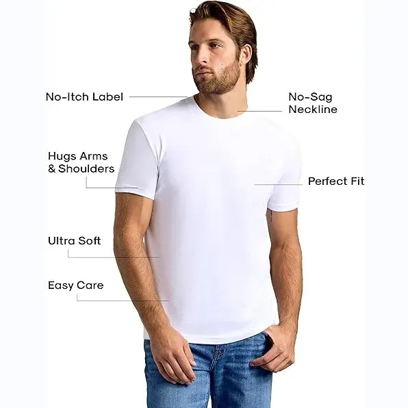 True Classic Men's Short Sleeve Crew Neck T-Shirt
