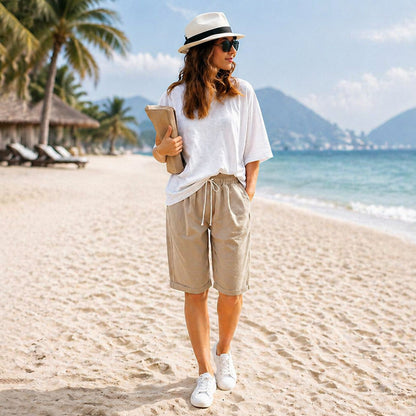 (🔥Summer Hot Sale -78% OFF🔥)Elastic Waist Casual Comfy Summer Shorts