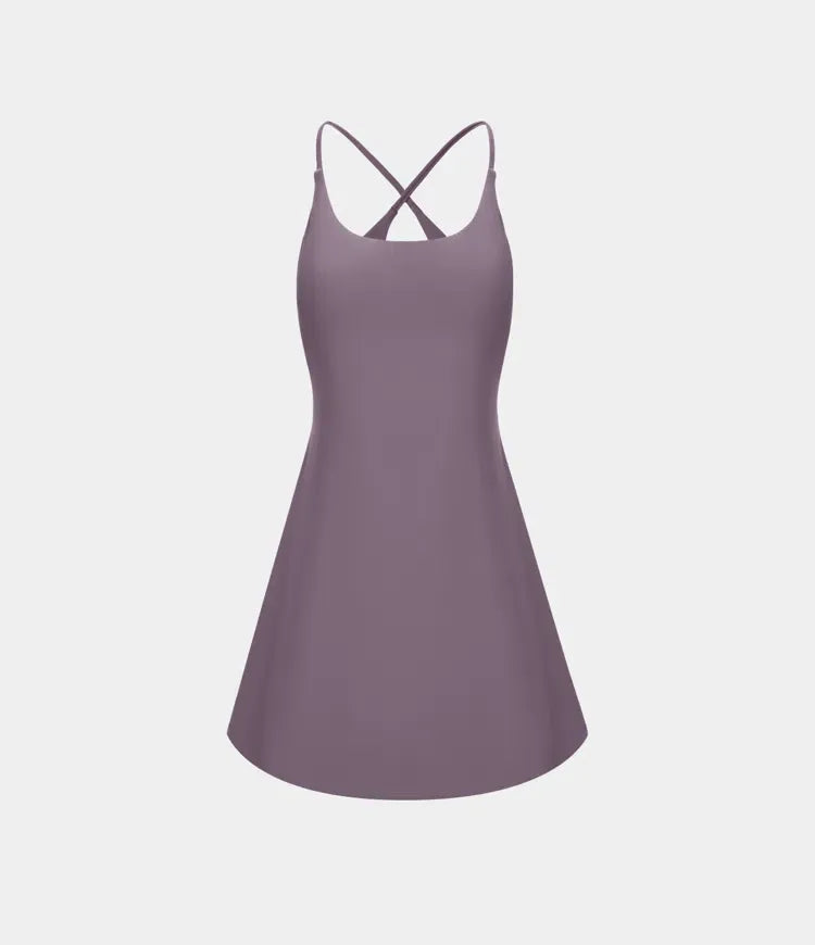 Plush Backless Active Dress-Easy Peezy