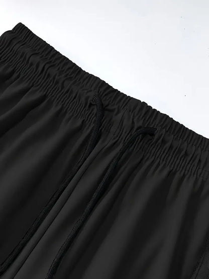 Women’s ice silk breathable high-stretch capri pants