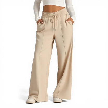Women's Wide Leg Sweatpants Casual Loose Solid Color Pants