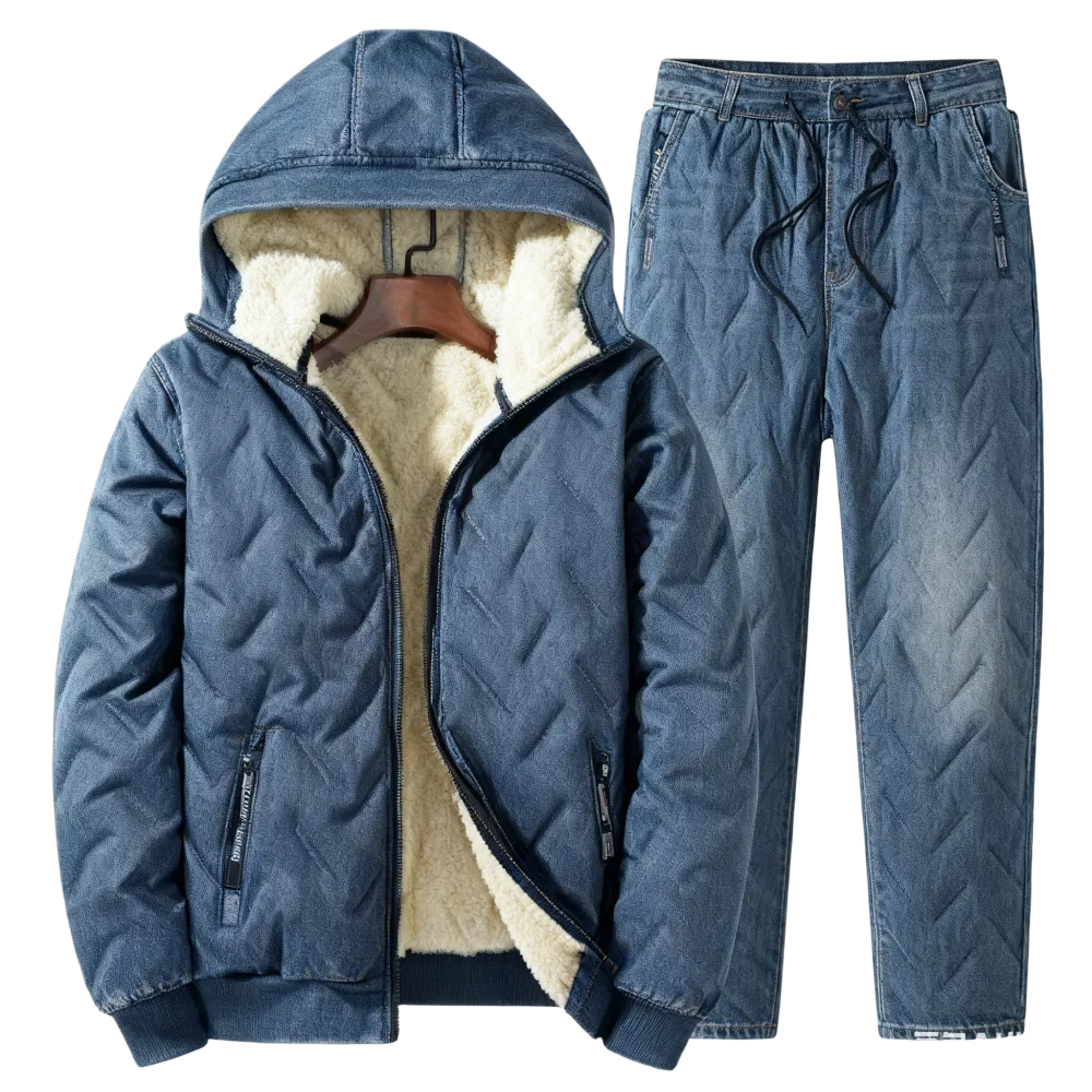 Men’s Autumn Winter Fleece Thickened Set