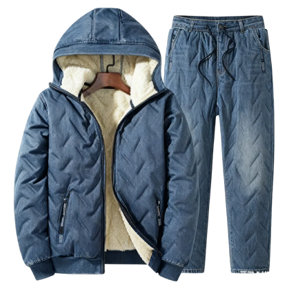 Men’s Autumn Winter Fleece Thickened Set