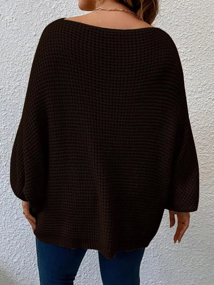 Fall Outfits, Casual Long Sleeve Jumper for Fall, Women's Plus Clothing for Daily Wear