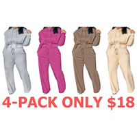 4-Pack (Gray,Hot Pink,Brown,Beige)