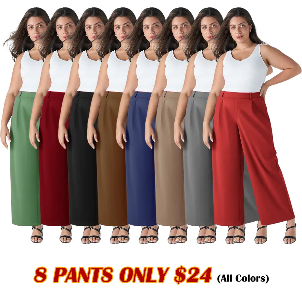 Women Wide Leg Pants with Pockets