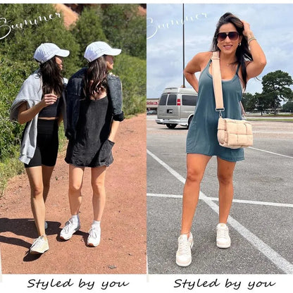 💝Last Day Promotion⚡Women's Womens Athletic Sleeveless Mini Dress